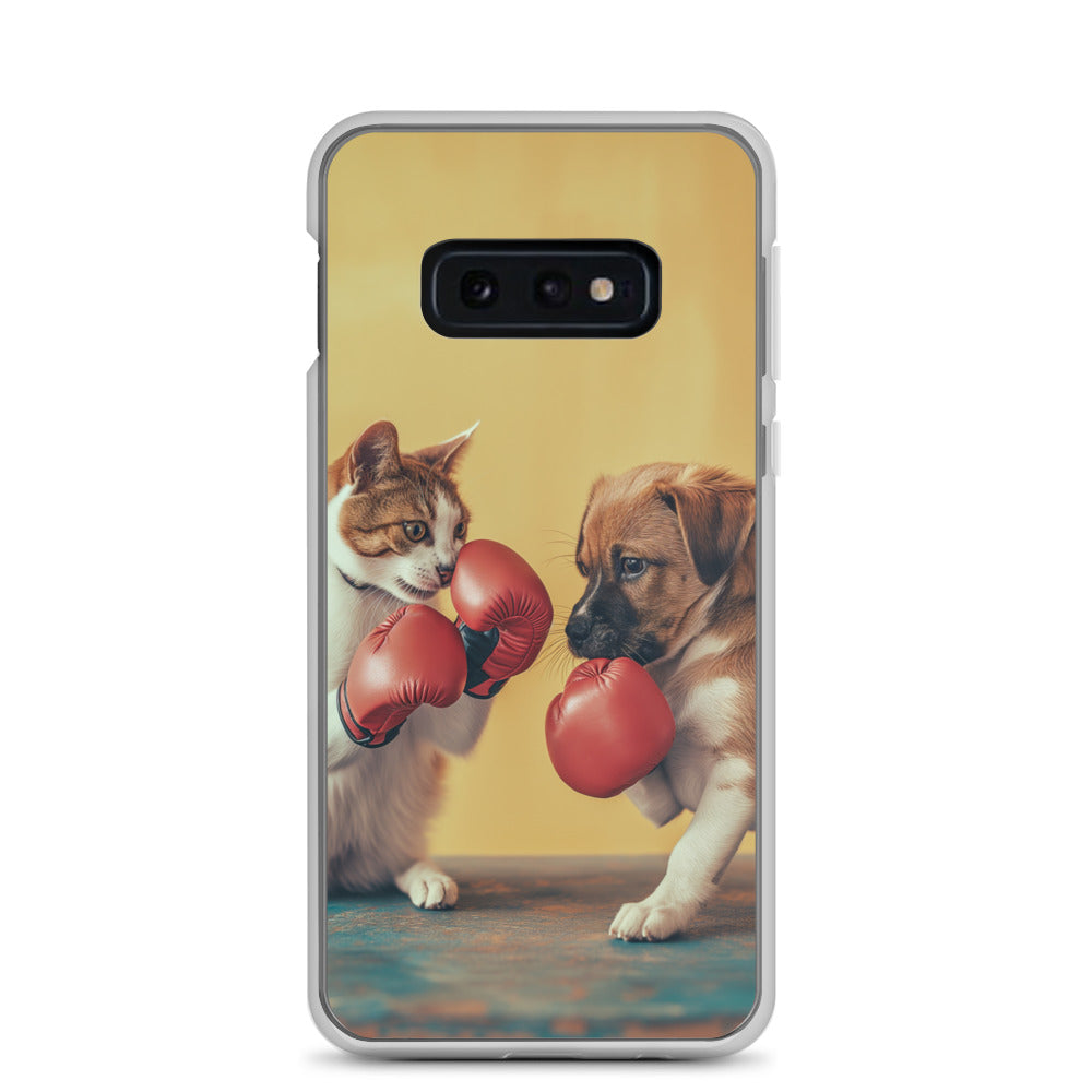 Boxing Dog n Cat E Clear Case for Samsung®