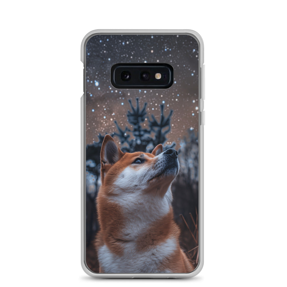 Shiba Inu Starry Night Clear Case for Samsung®