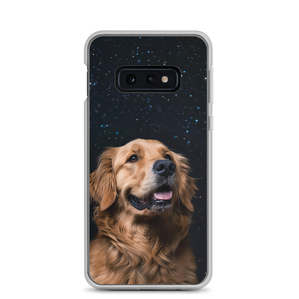 Golden Retriever Starry Night Clear Case for Samsung®