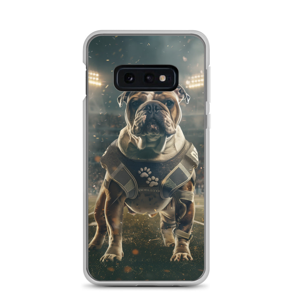 Bulldog Football-Themed Clear Case for Samsung®