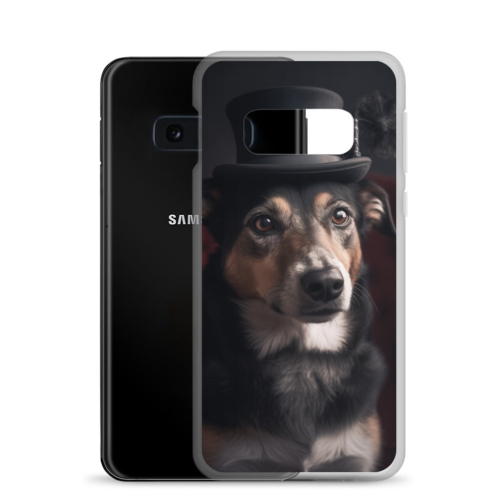 Top Hat Dog B Clear Case for Samsung®