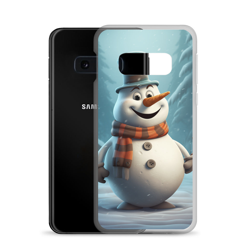 Snowman Gray Clear Case for Samsung®