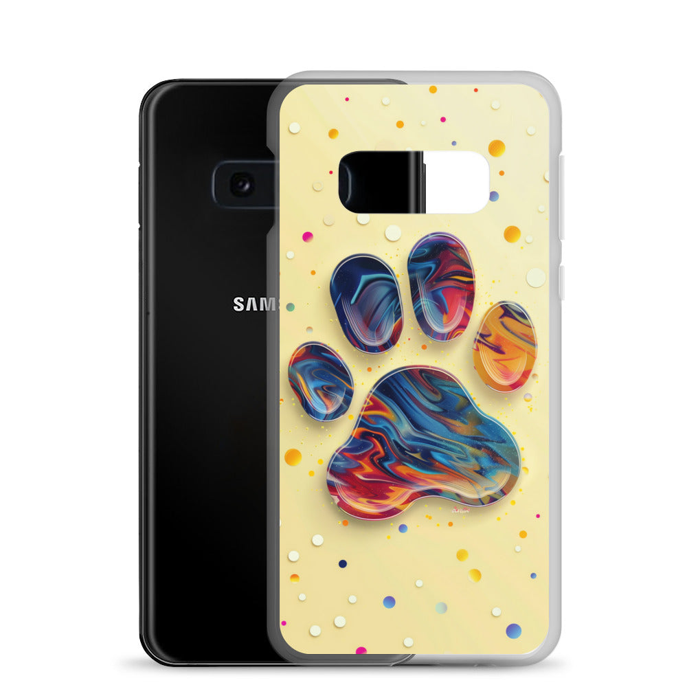 Artistic PawPrints Aurora Clear Case for Samsung®