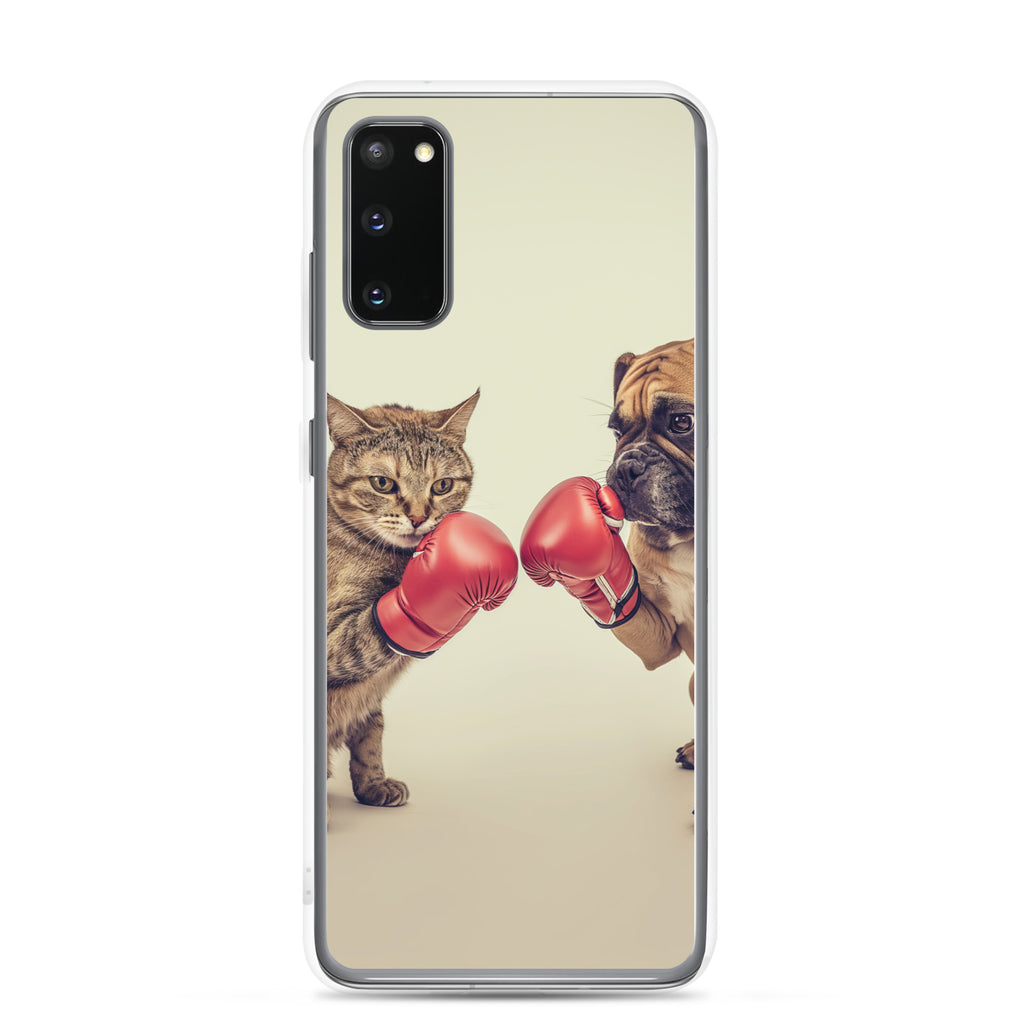 Boxing Dog n Cat A Clear Case for Samsung®