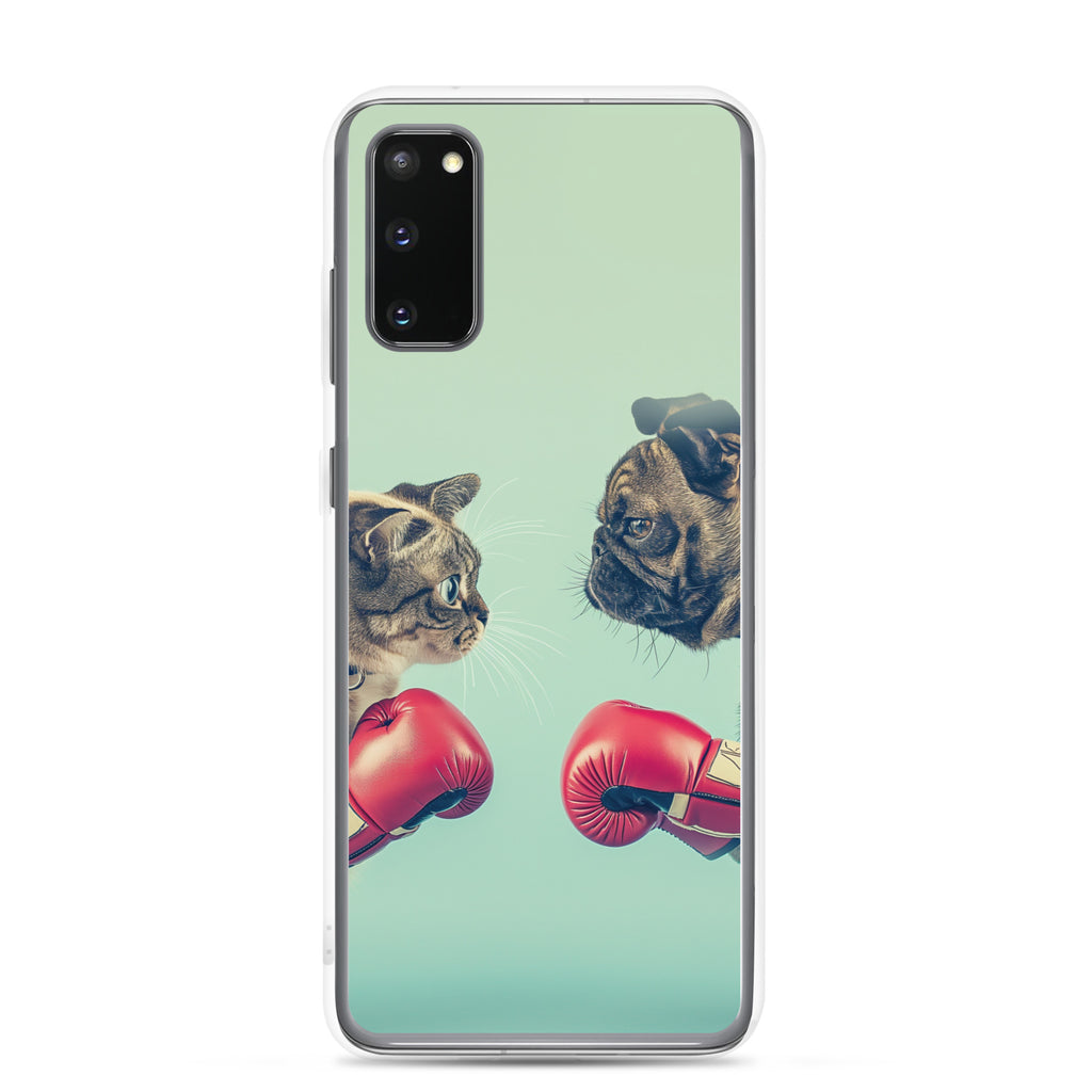 Boxing Dog n Cat B Clear Case for Samsung®