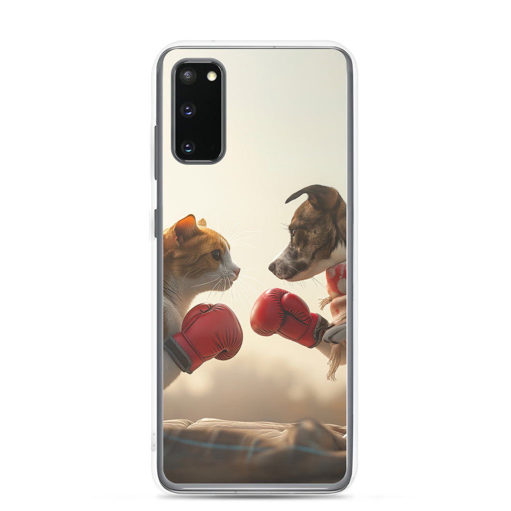 Boxing Dog n Cat D Clear Case for Samsung®