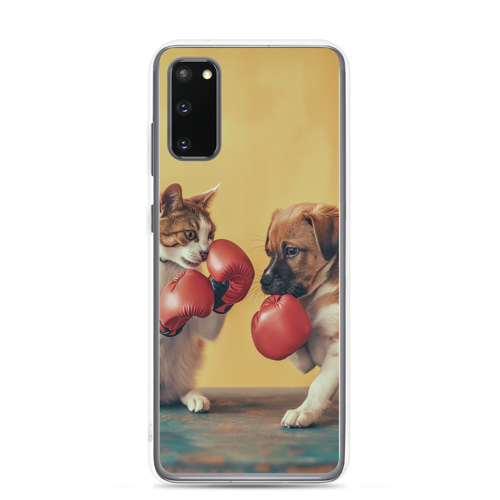 Boxing Dog n Cat E Clear Case for Samsung®