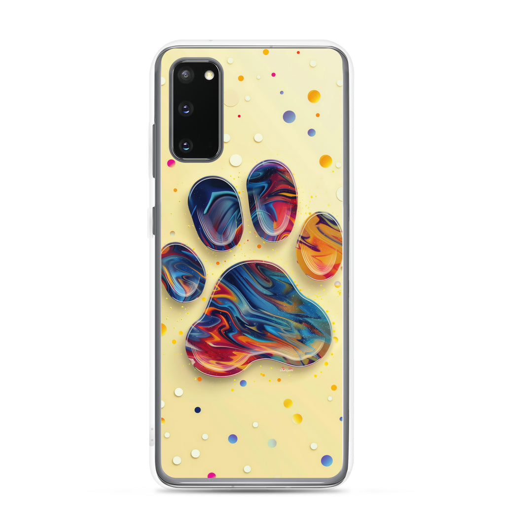 Artistic PawPrints Aurora Clear Case for Samsung®