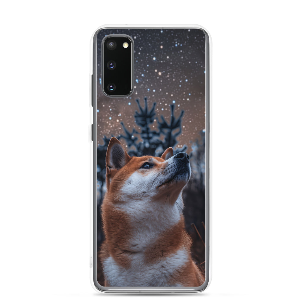 Shiba Inu Starry Night Clear Case for Samsung®