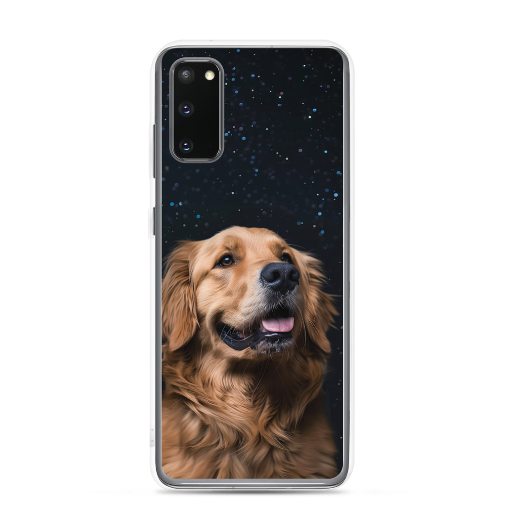 Golden Retriever Starry Night Clear Case for Samsung®