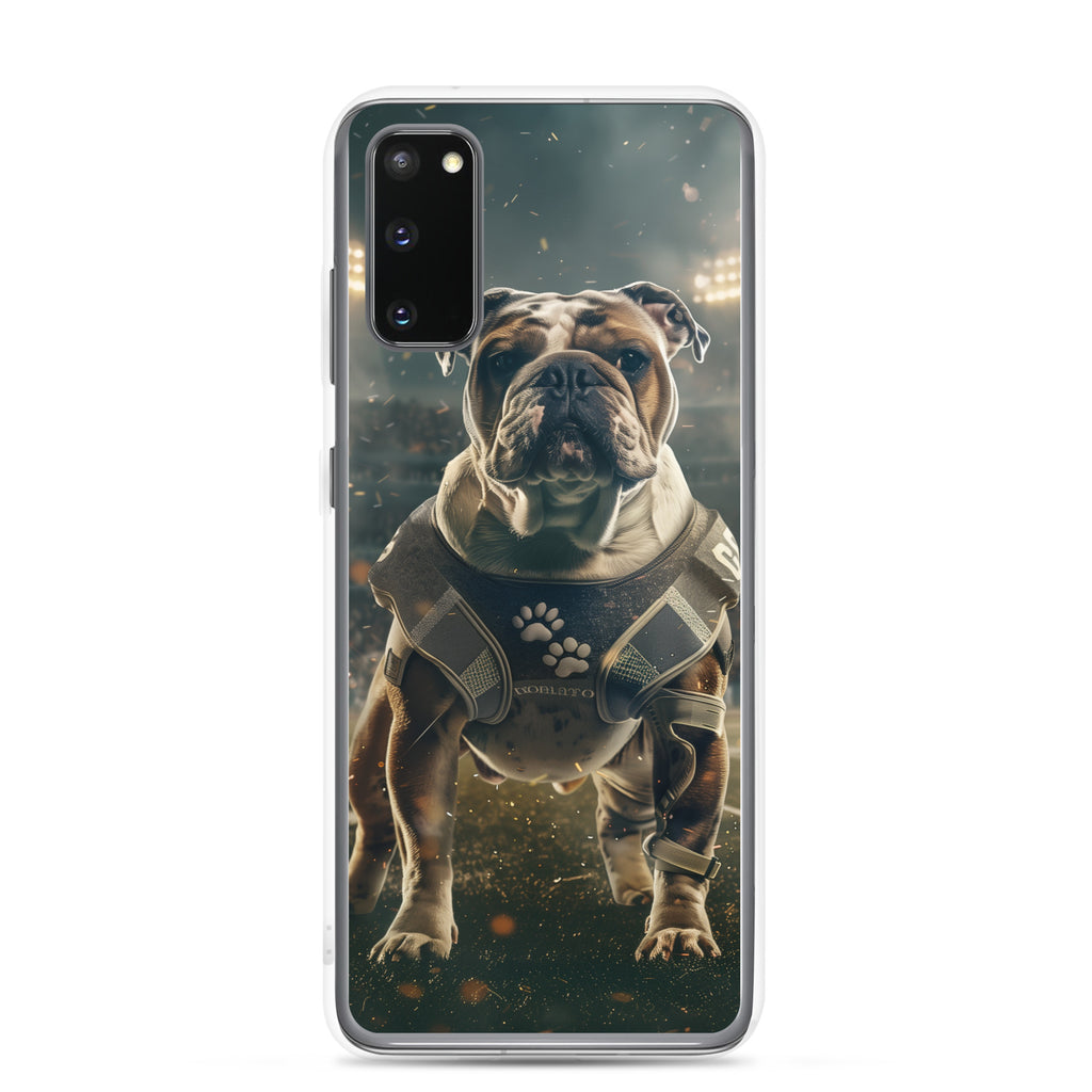 Bulldog Football-Themed Clear Case for Samsung®