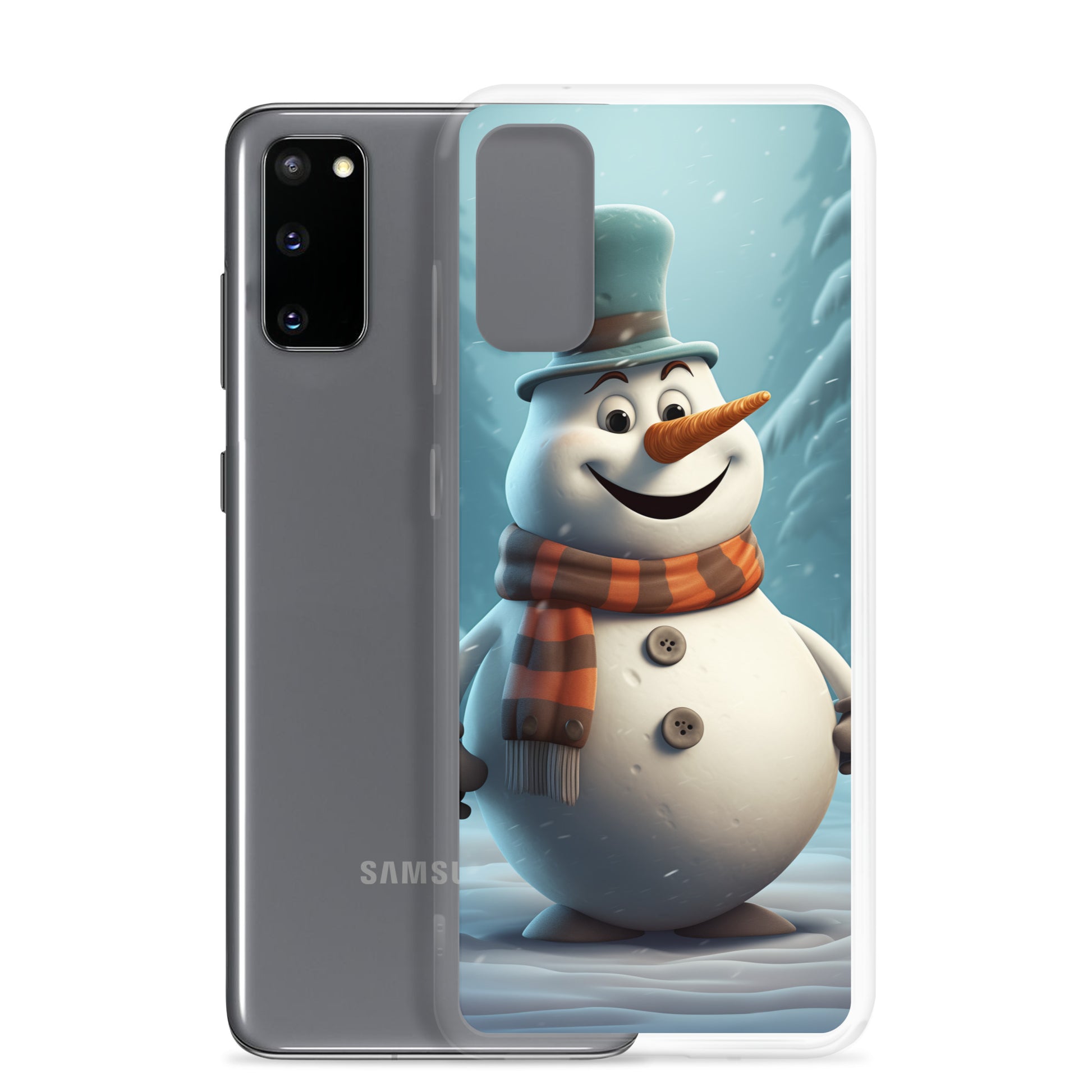 Snowman Gray Clear Case for Samsung®