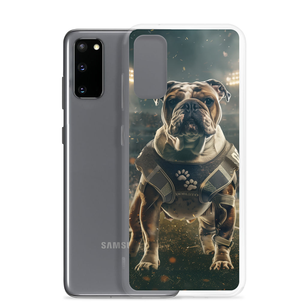 Bulldog Football-Themed Clear Case for Samsung®