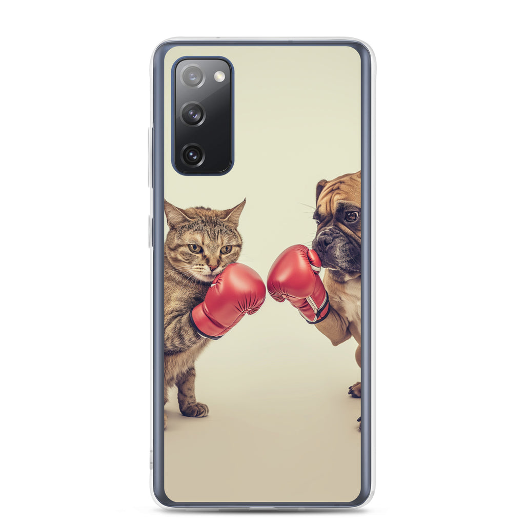 Boxing Dog n Cat A Clear Case for Samsung®