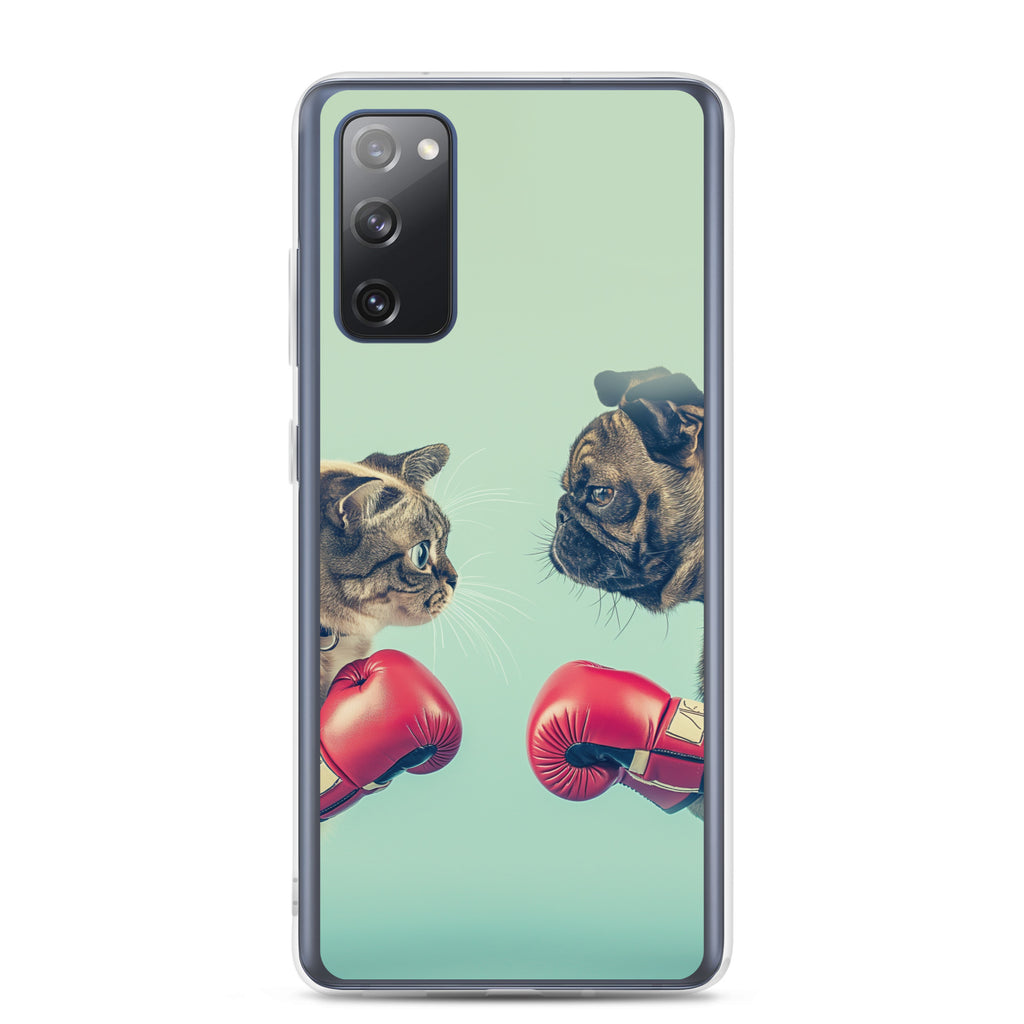 Boxing Dog n Cat B Clear Case for Samsung®