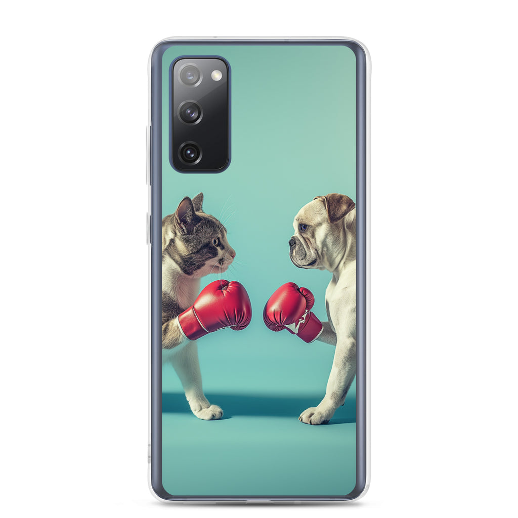 Boxing Dog n Cat C Clear Case for Samsung®