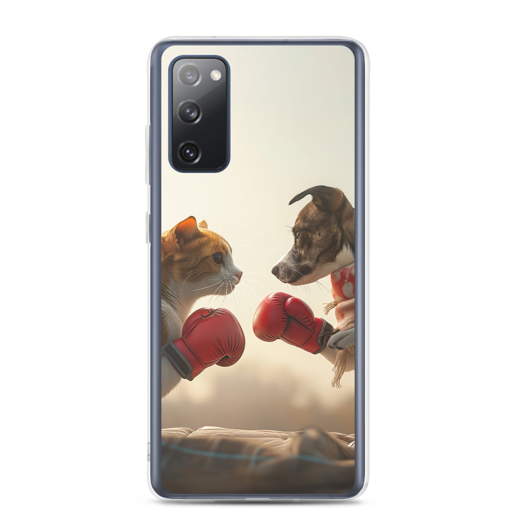 Boxing Dog n Cat D Clear Case for Samsung®