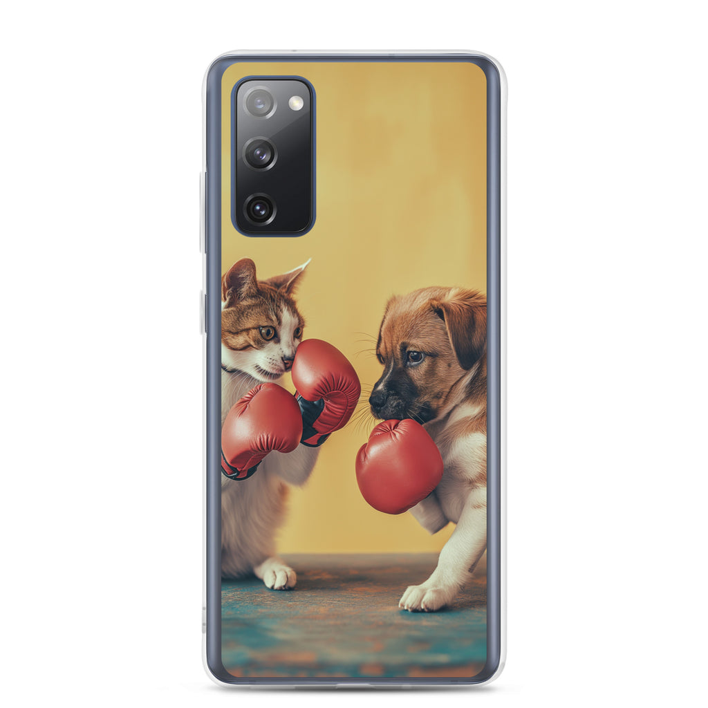 Boxing Dog n Cat E Clear Case for Samsung®