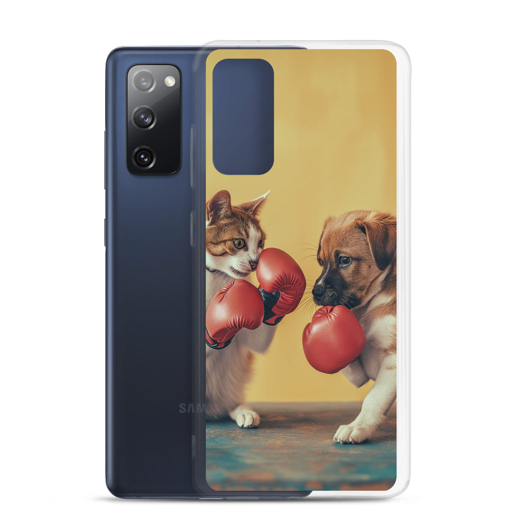 Boxing Dog n Cat E Clear Case for Samsung®