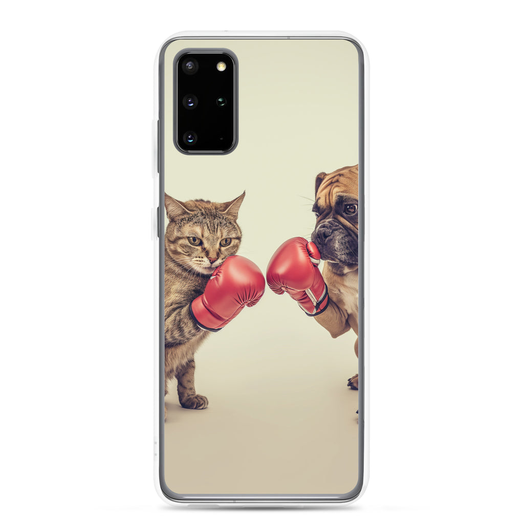 Boxing Dog n Cat A Clear Case for Samsung®