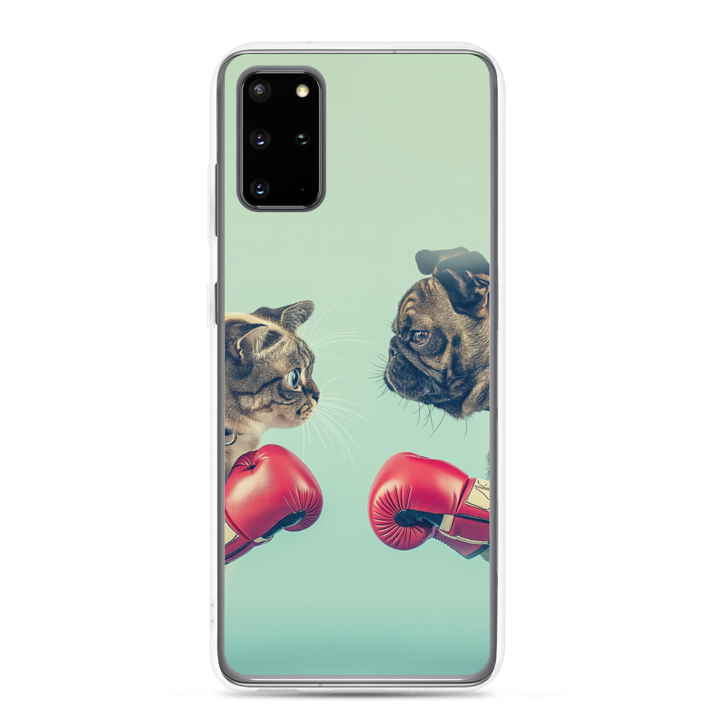 Boxing Dog n Cat B Clear Case for Samsung®