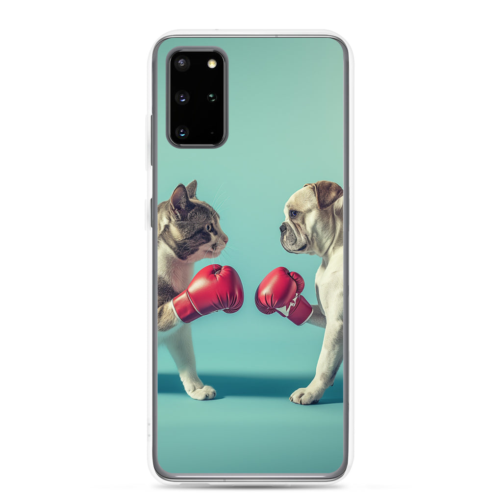 Boxing Dog n Cat C Clear Case for Samsung®