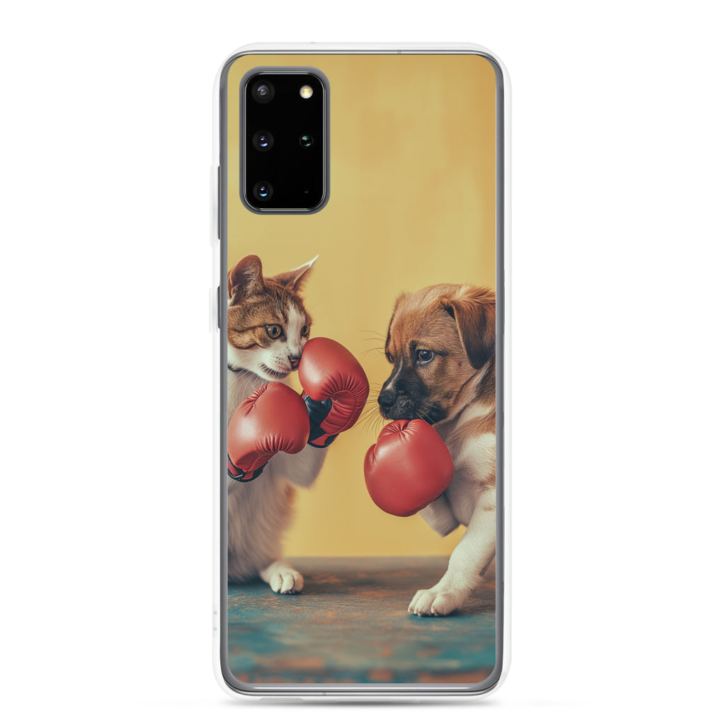 Boxing Dog n Cat E Clear Case for Samsung®