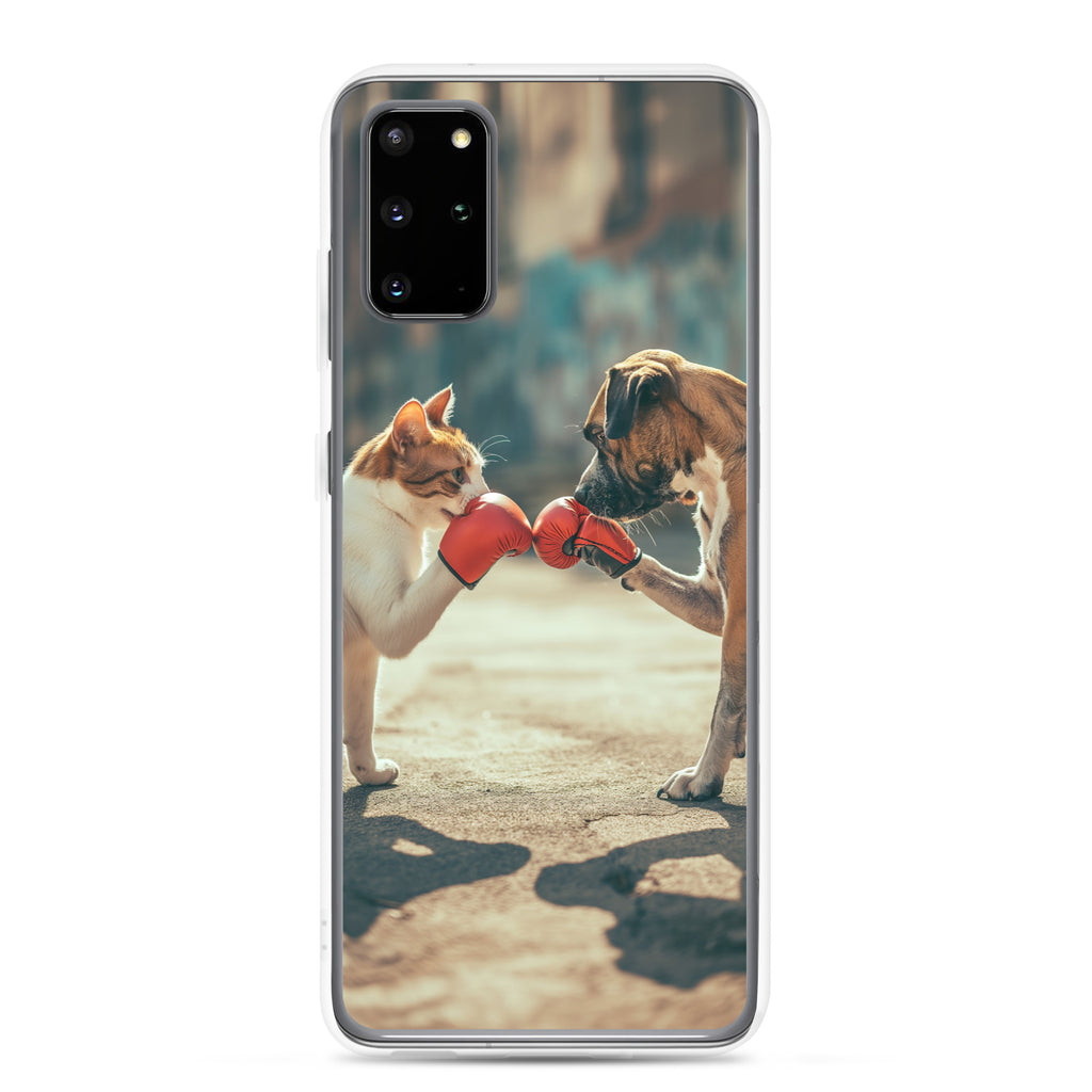 Boxing Dog n Cat F Clear Case for Samsung®