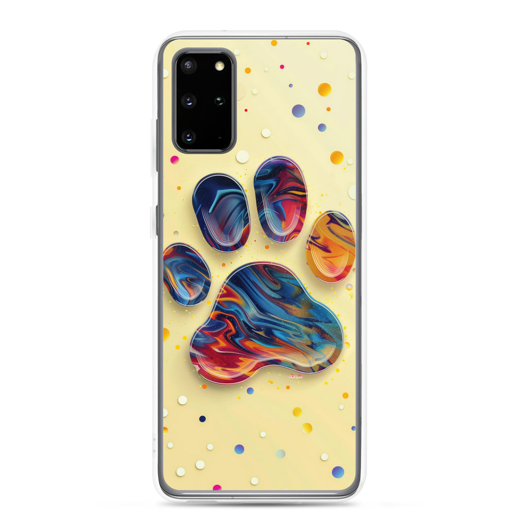 Artistic PawPrints Aurora Clear Case for Samsung®