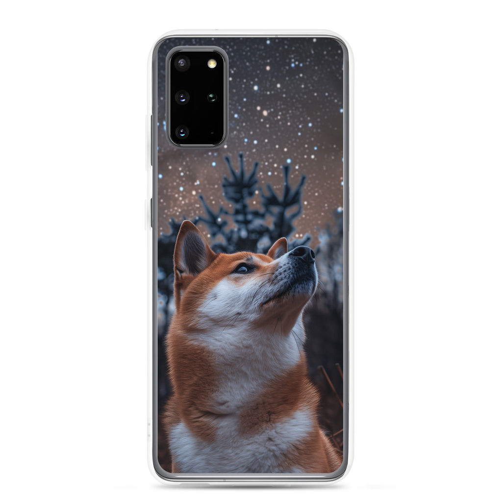 Shiba Inu Starry Night Clear Case for Samsung®