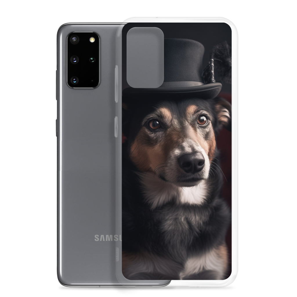 Top Hat Dog B Clear Case for Samsung®