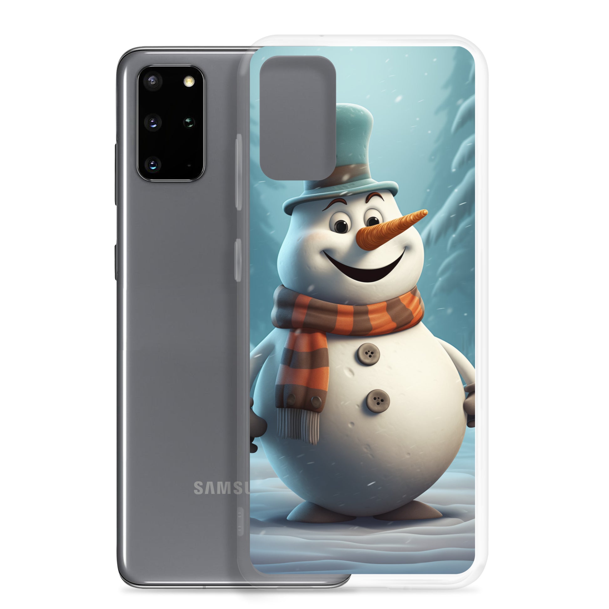Snowman Gray Clear Case for Samsung®