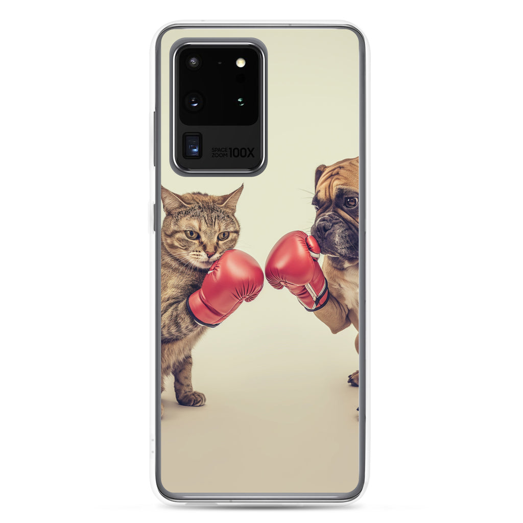 Boxing Dog n Cat A Clear Case for Samsung®