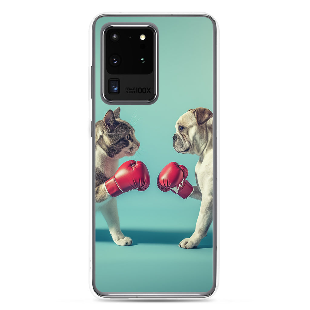 Boxing Dog n Cat C Clear Case for Samsung®