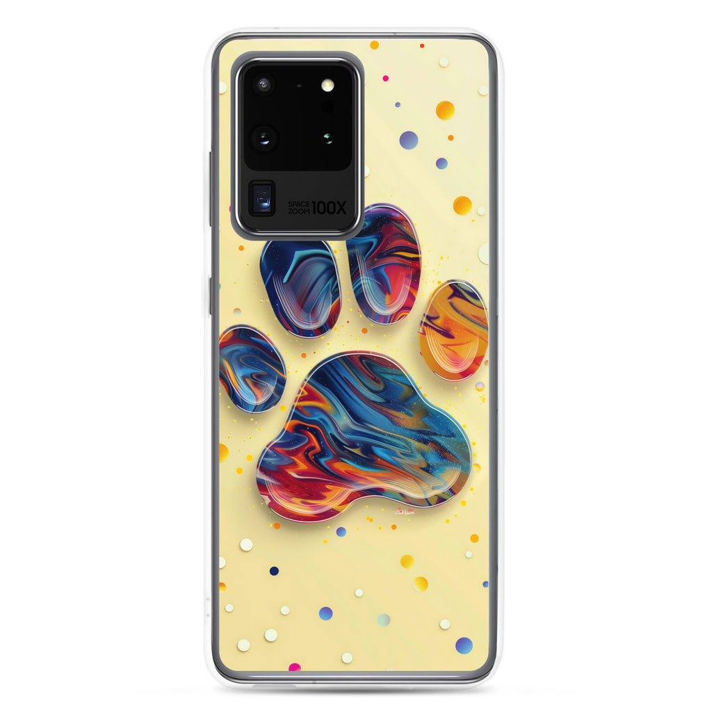 Artistic PawPrints Aurora Clear Case for Samsung®