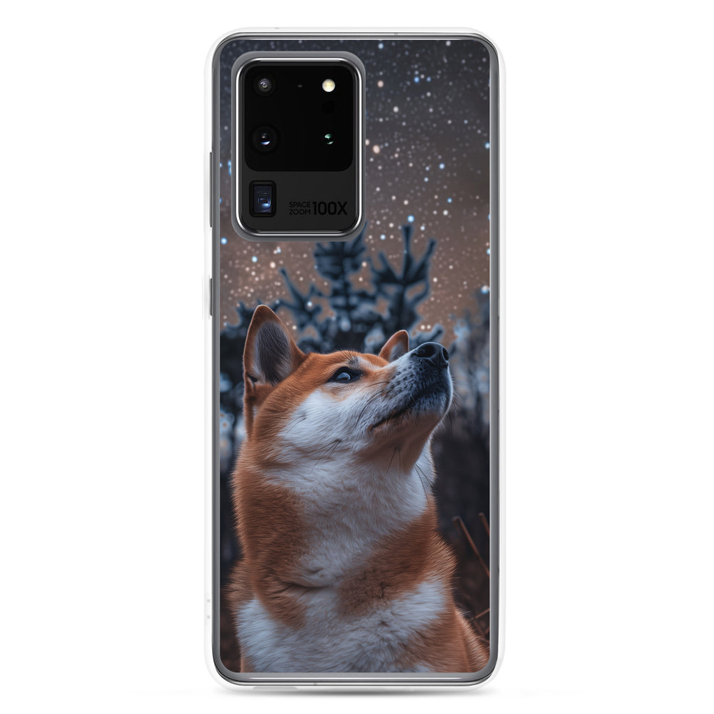 Shiba Inu Starry Night Clear Case for Samsung®