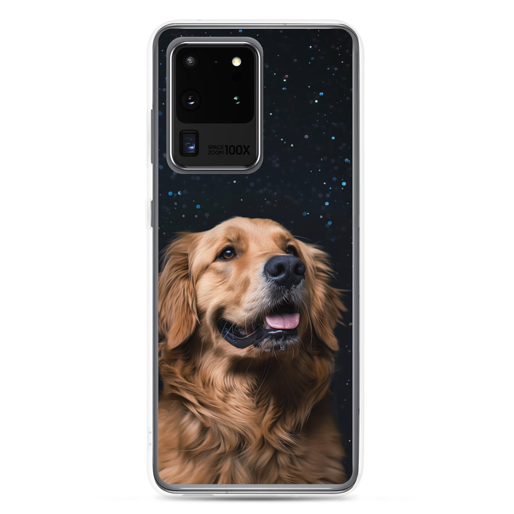 Golden Retriever Starry Night Clear Case for Samsung®