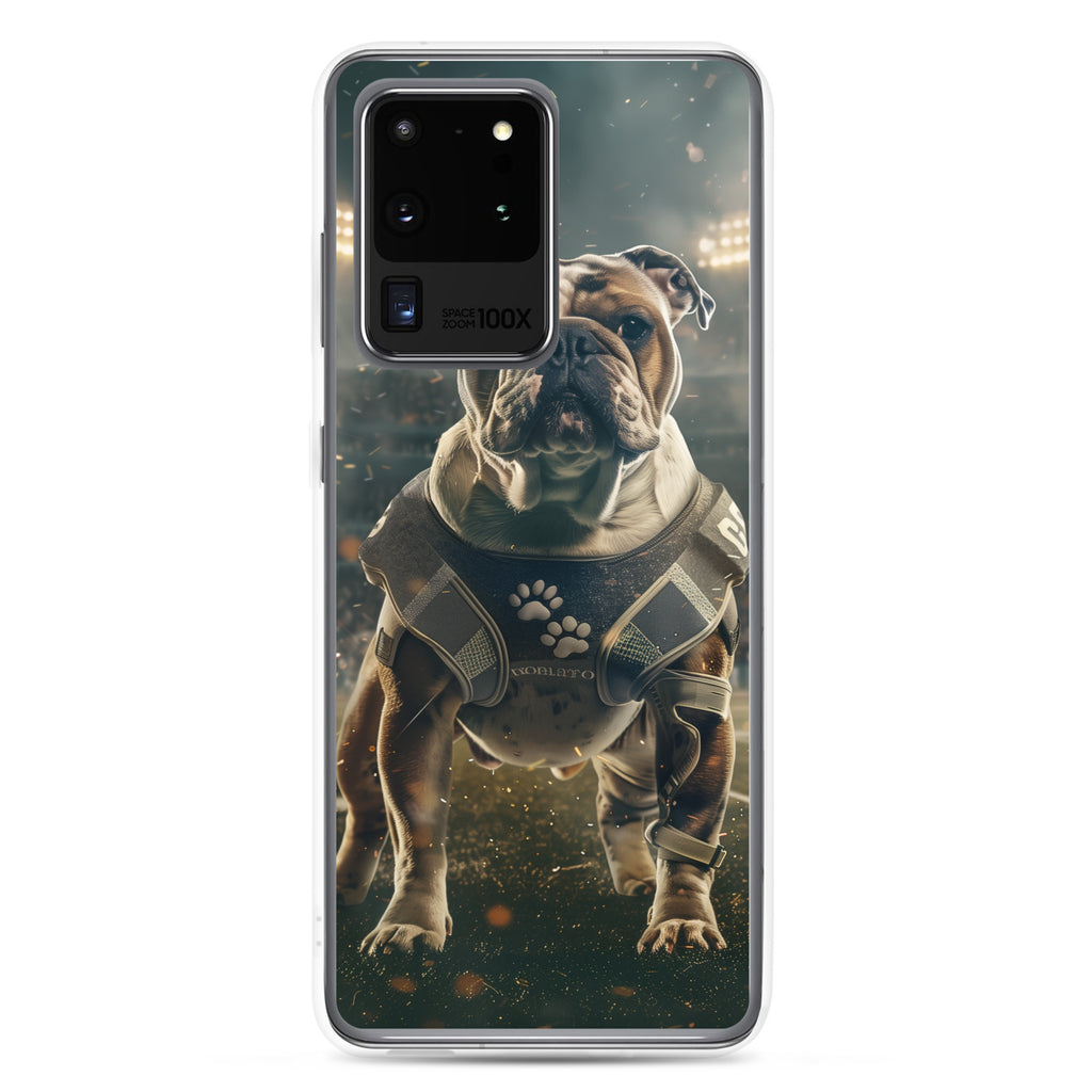 Bulldog Football-Themed Clear Case for Samsung®