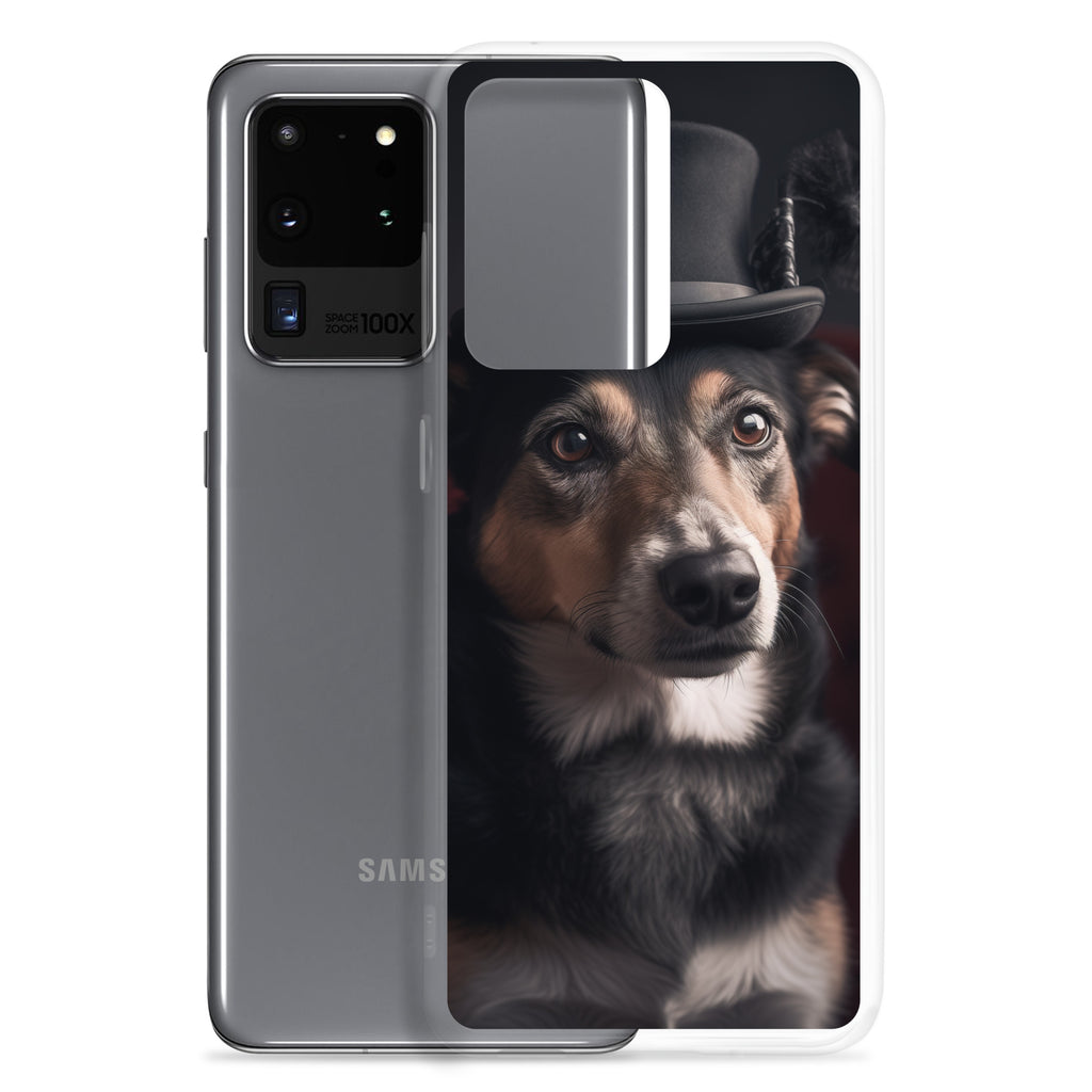 Top Hat Dog B Clear Case for Samsung®