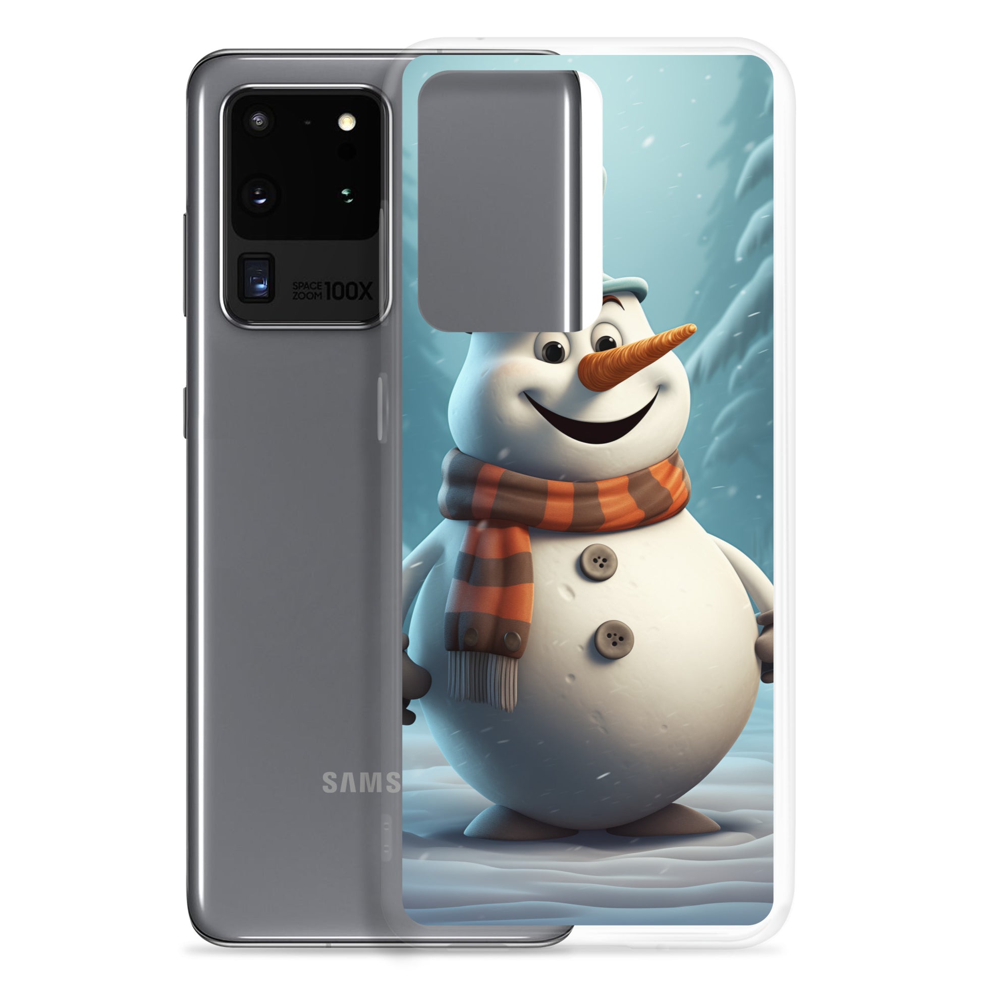 Snowman Gray Clear Case for Samsung®