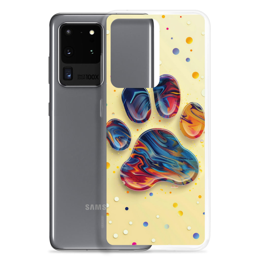 Artistic PawPrints Aurora Clear Case for Samsung®