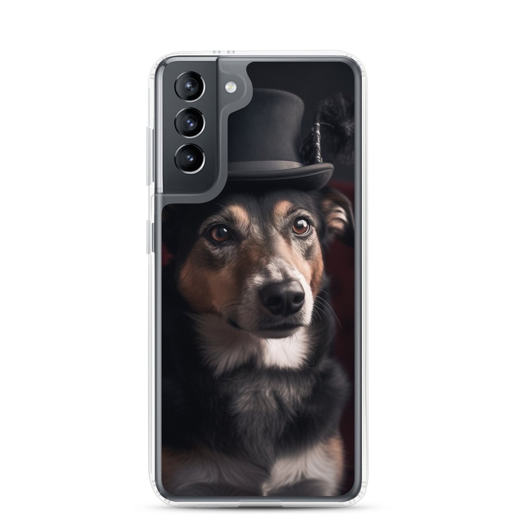 Top Hat Dog B Clear Case for Samsung®