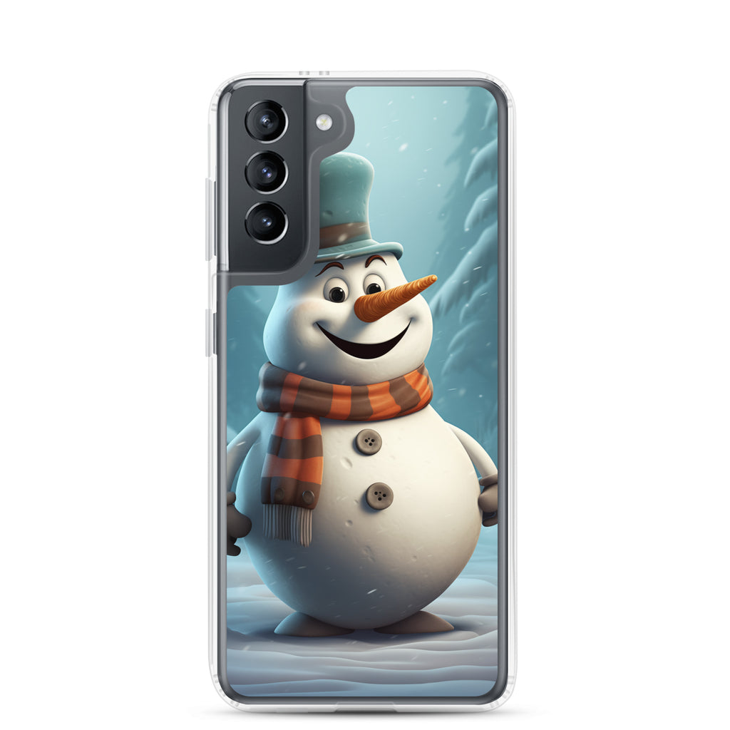 Snowman Gray Clear Case for Samsung®