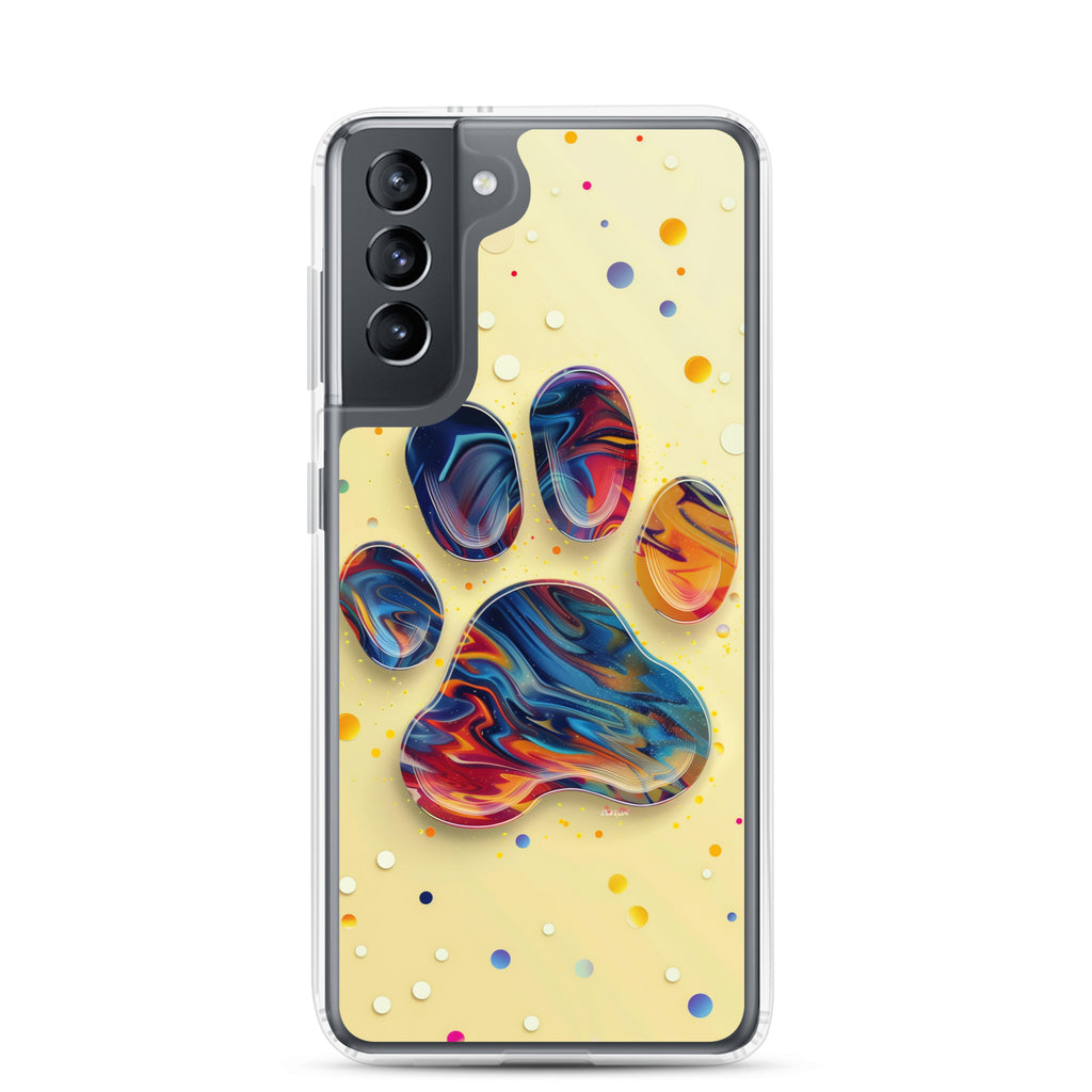 Artistic PawPrints Aurora Clear Case for Samsung®