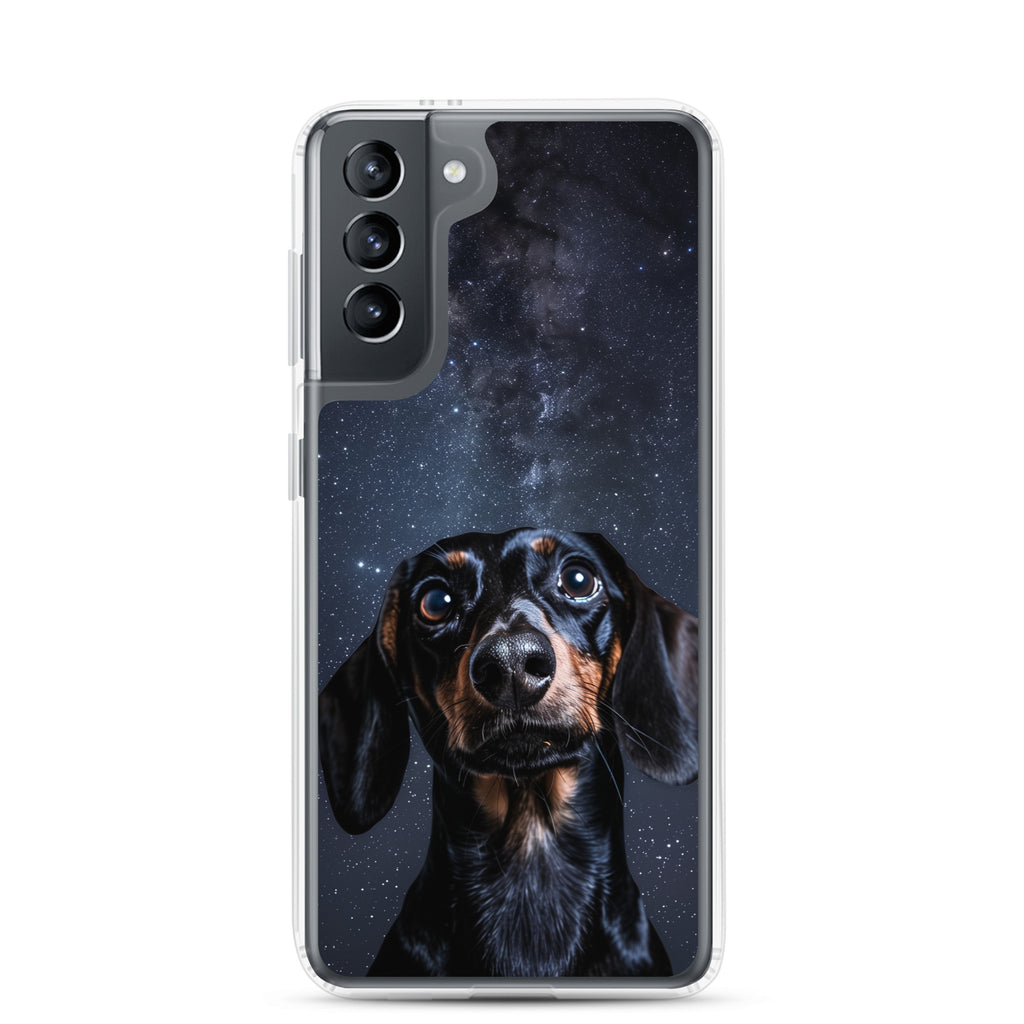 Dachshund Starry Night Clear Case for Samsung®