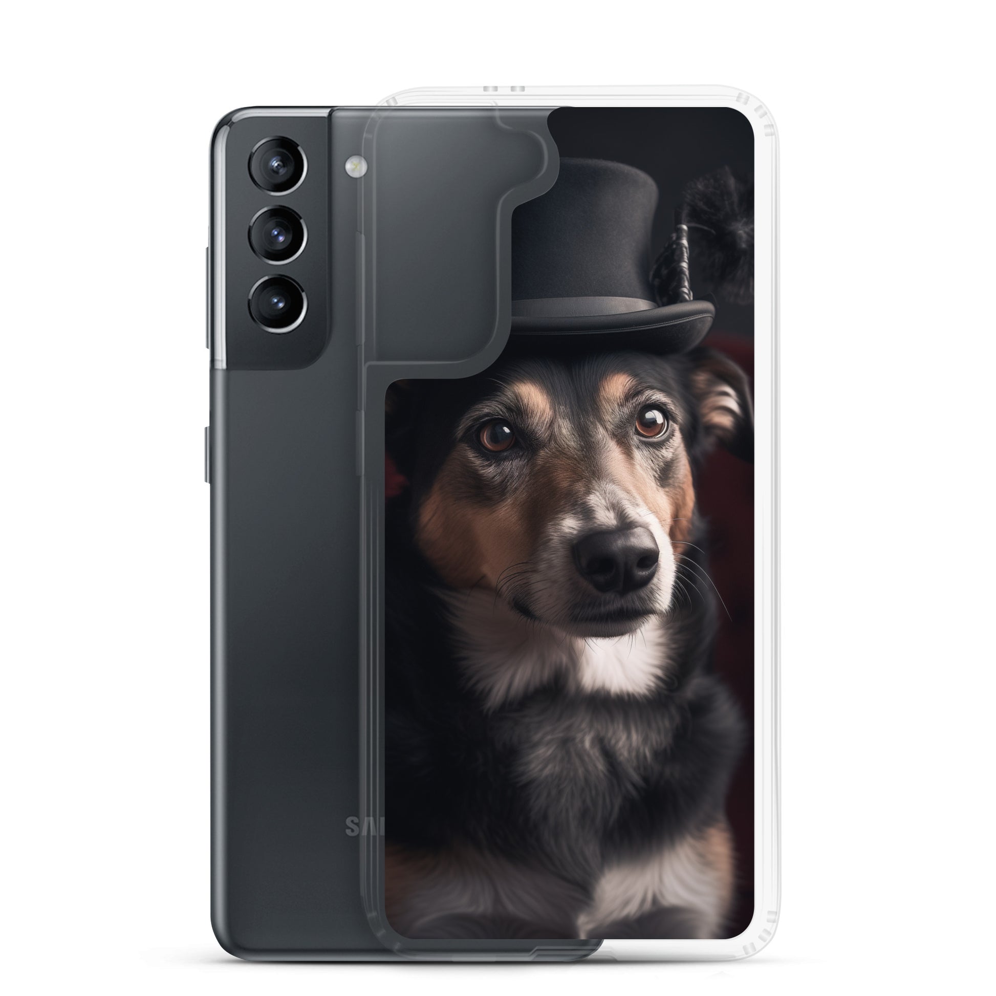 Top Hat Dog B Clear Case for Samsung®