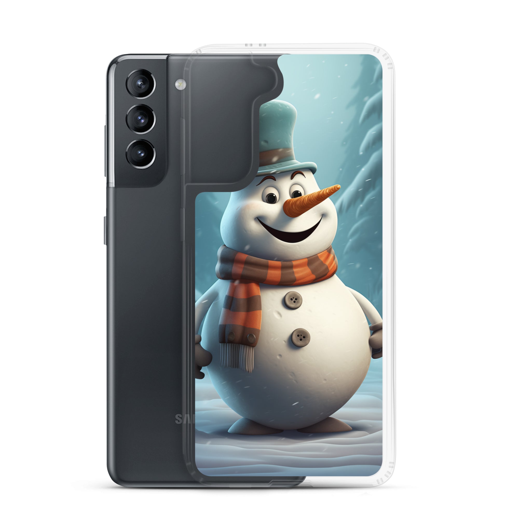 Snowman Gray Clear Case for Samsung®