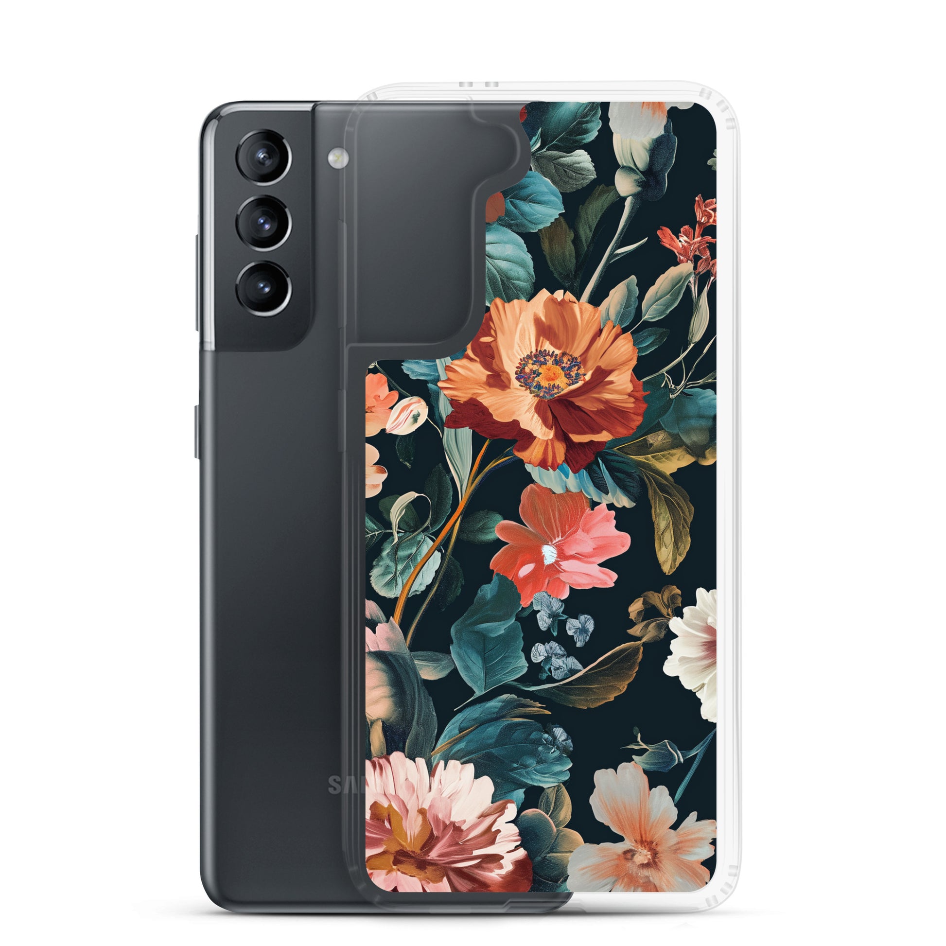 Flower Golden Clear Case for Samsung®