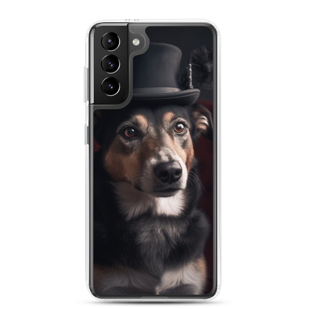 Top Hat Dog B Clear Case for Samsung®