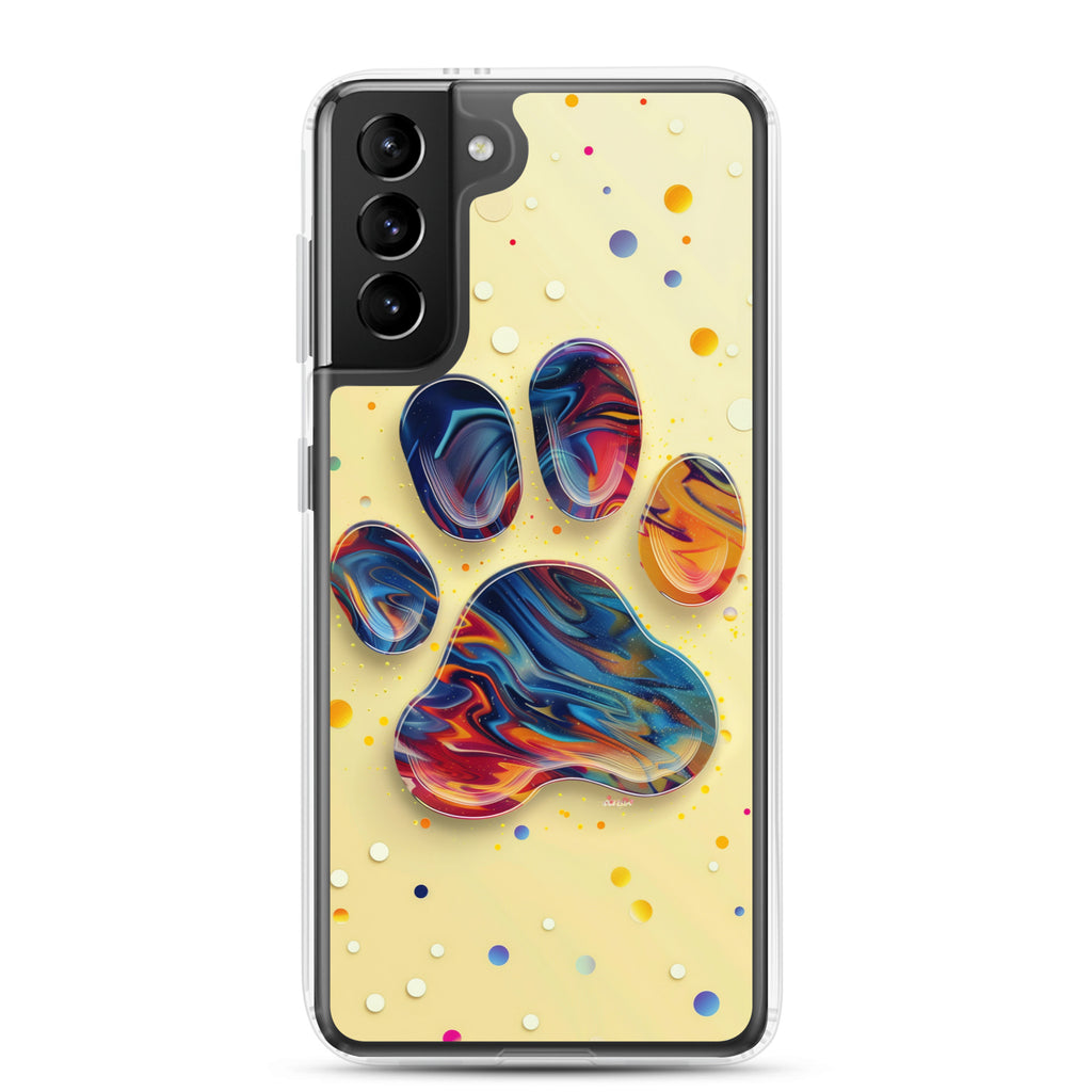 Artistic PawPrints Aurora Clear Case for Samsung®